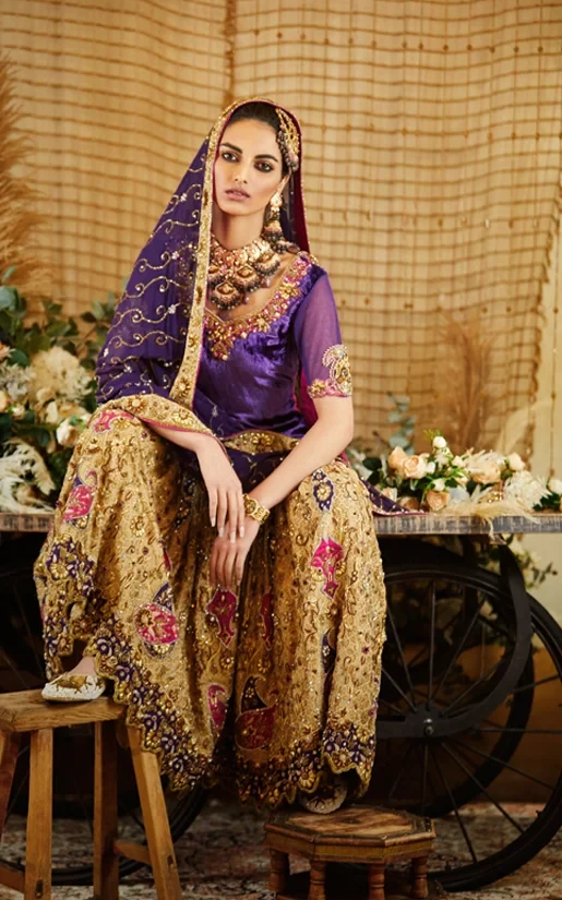Kashish Purple & Fuschia Gharara