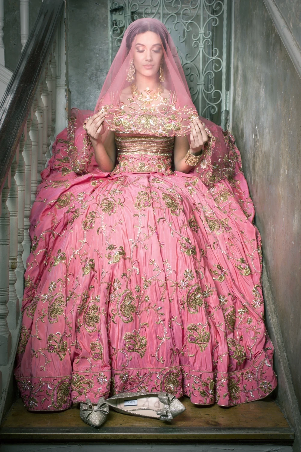 Coral Lehenga - Heritage Collection